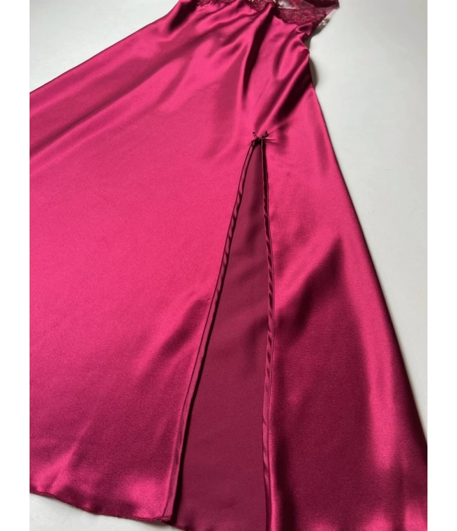LONG SLIT SILK NIGHTY SET 5 PCS ๐๐