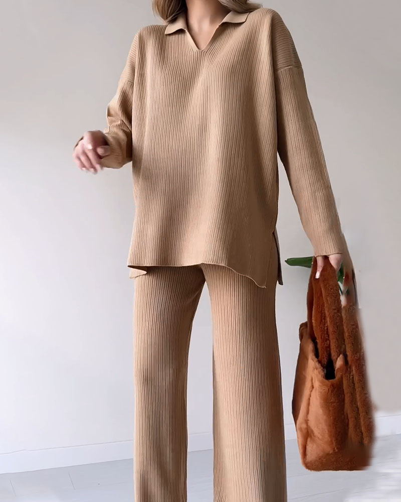 Glow Vixen™ CORIA - Casual knitted two-piece set
