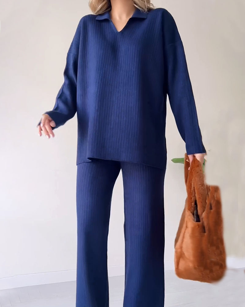 Glow Vixen™ CORIA - Casual knitted two-piece set