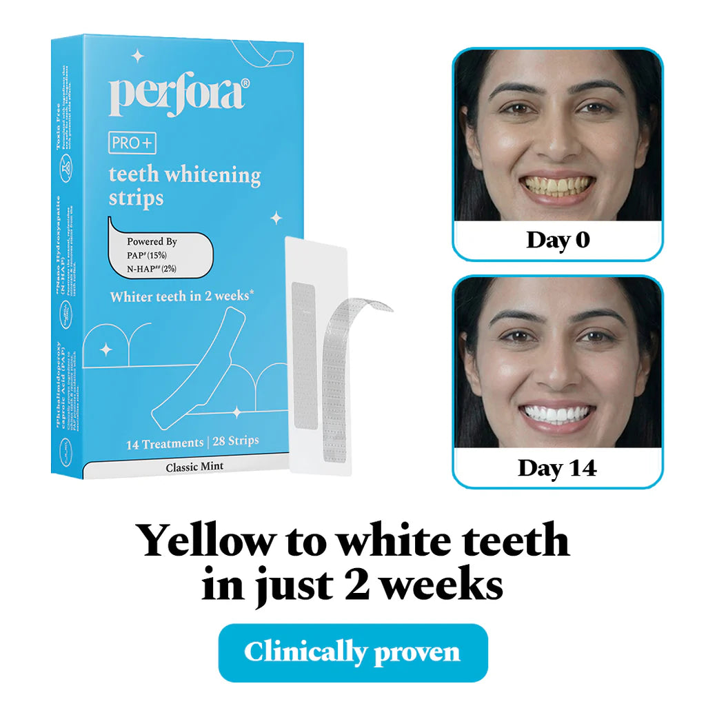 Perfora™ Teeth Whitening Strips For Teeth Mint Flavour 7 Pairs (14 Strips)